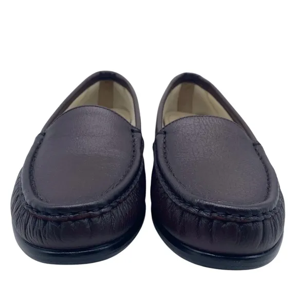 SAS Womens Shoes Simplify Loafers Sz 7.5 Medium Brown Antique Wine Flats Padded