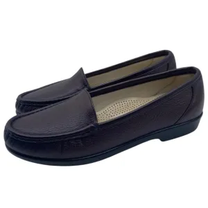 SAS Womens Shoes Simplify Loafers Sz 7.5 Medium Brown Antique Wine Flats Padded