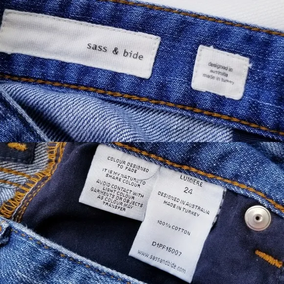 Sass &amp; bide Lumiere Designer Cuffed Jeans EUC!