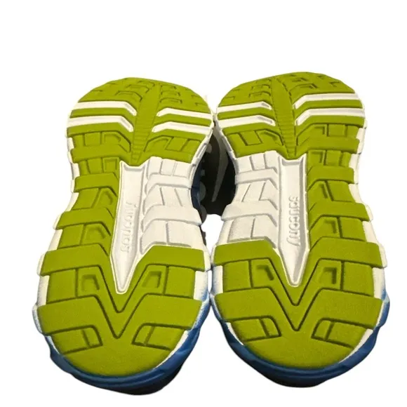 Saucony Blue and Green Sneakers