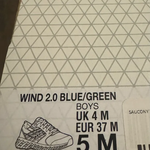 Saucony Blue and Green Sneakers