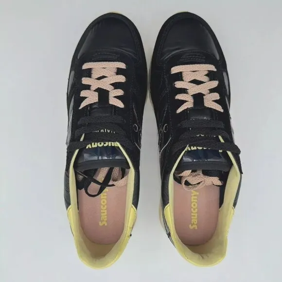 Saucony Shadow Original Sneakers Retro Women's Size 9.5 Black/Yellow