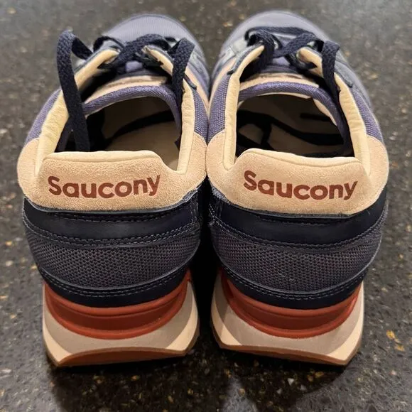 Saucony Shadow Retro Sneakers. Size 11. Navy/off white.