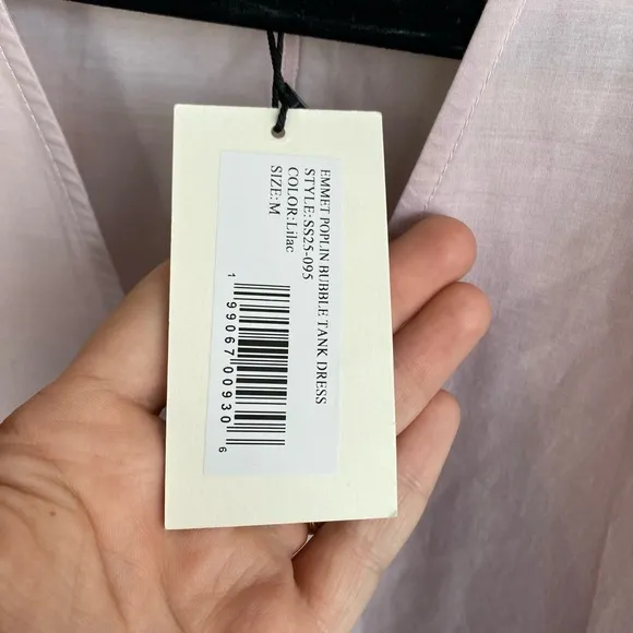 SEA NEW YORK Lilac Emmet Poplin Bubble Tank Dress