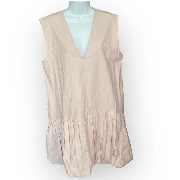 SEA NEW YORK Lilac Emmet Poplin Bubble Tank Dress