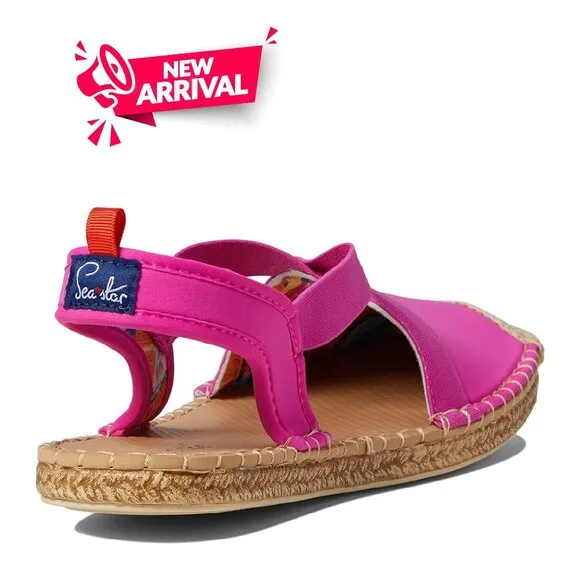 Sea Star Beachwear Womens Hot Pink Seafarer Slingback Water Shoe NEW NIB $125