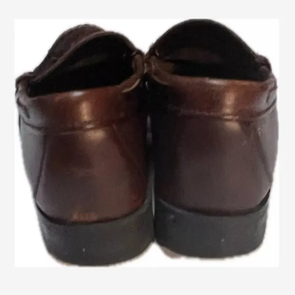 Sebago Loafers Shoes Men's Size 7.5 S Hand Sewn In USA Brown Leather Tassels