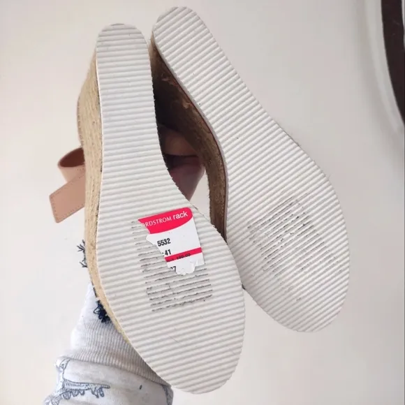 See By Chloé Glyn fringed wedge espadrille wedge sandals nwob 10.5