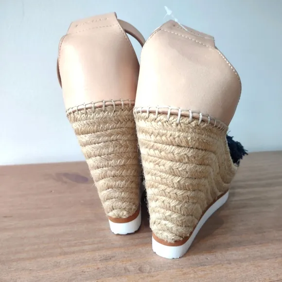 See By Chloé Glyn fringed wedge espadrille wedge sandals nwob 10.5