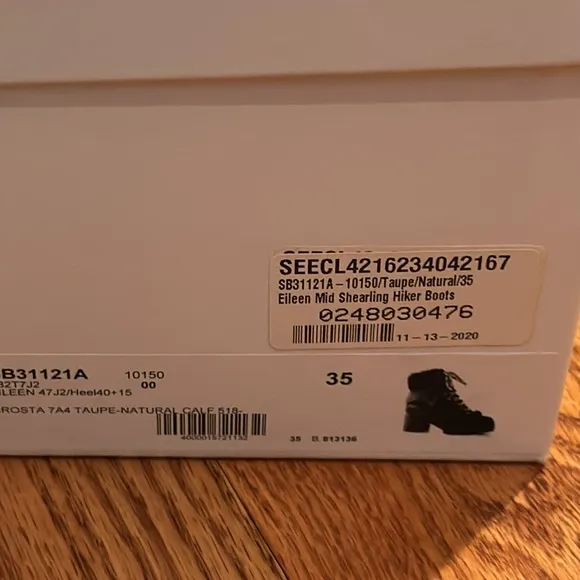 See By Chloe shearling hiker boots worn 1x for maybe an hour so basically new