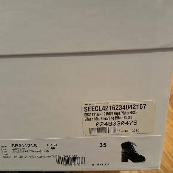 See By Chloe shearling hiker boots worn 1x for maybe an hour so basically new