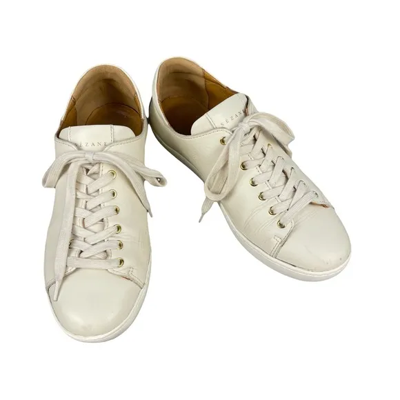 Sezáne Jack Trainers Leather Sneakers Size 39/8.5