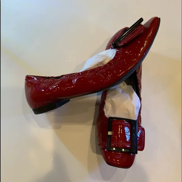 Shoes, flats - Prada Authentic red patent, stretch ballerina