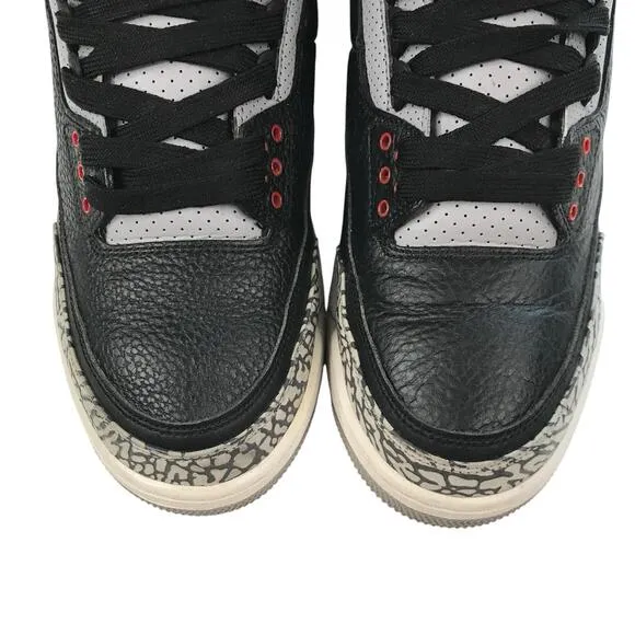 SIZE 10 - 2018 AIR JORDAN 3 RETRO OG BLACK CEMENT BC3 III NIKE TRAVIS 854262-001
