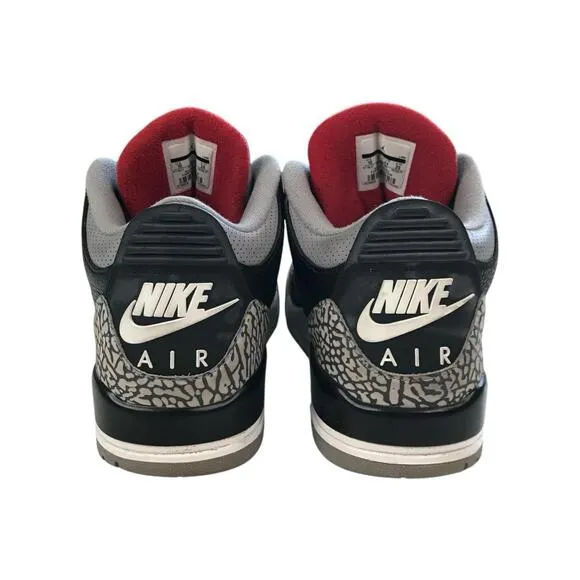 SIZE 10 - 2018 AIR JORDAN 3 RETRO OG BLACK CEMENT BC3 III NIKE TRAVIS 854262-001