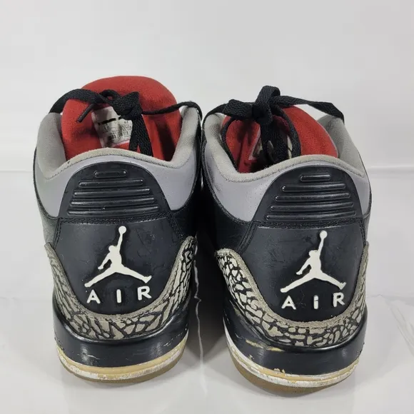 Size 10- Air Jordan 3 Retro 2011 Black Cement