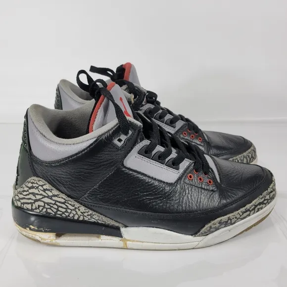 Size 10- Air Jordan 3 Retro 2011 Black Cement
