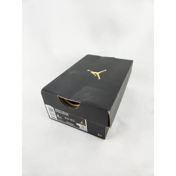 Size 4C - Air Jordan Retro 1 Mid Cement Grey Red Black Toddler - Brand New