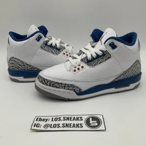 Size 5.5yY (GS) - Jordan 3 Retro Mid Washington Wizards. (DM0967-148)