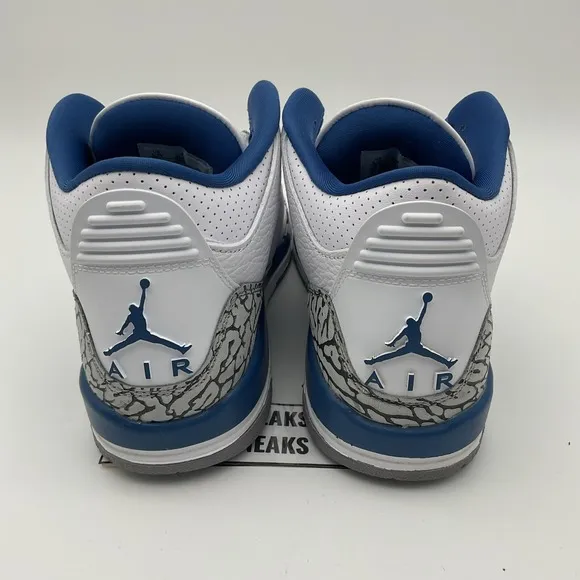 Size 5.5yY (GS) - Jordan 3 Retro Mid Washington Wizards. (DM0967-148)