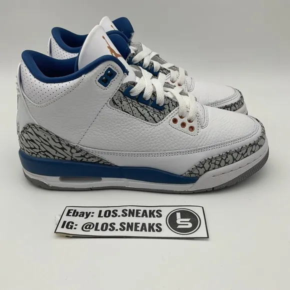 Size 5.5yY (GS) - Jordan 3 Retro Mid Washington Wizards. (DM0967-148)