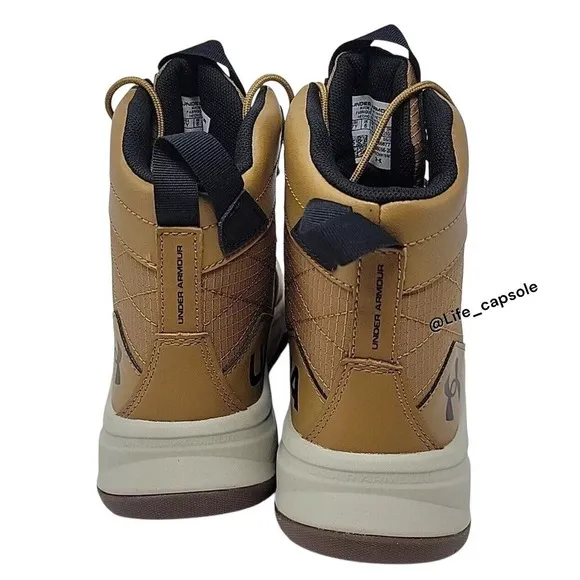 Size 6Y Under Armour Stellar‎ G2 6&quot; Tactical Boots Hiking Brown Outdoor Boys New