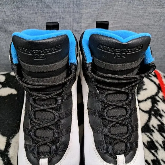 Size 7 Youth Nike Air Jordan Sneakers Blue and White, 31806-106