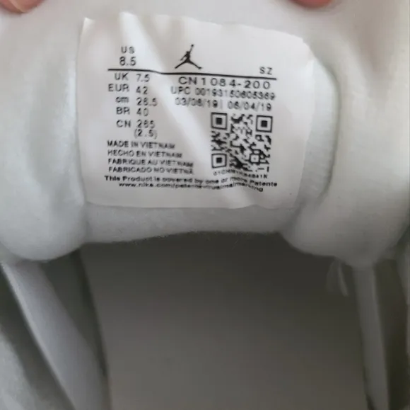 Size 8.5 - Jordan 12 Retro x OVO White