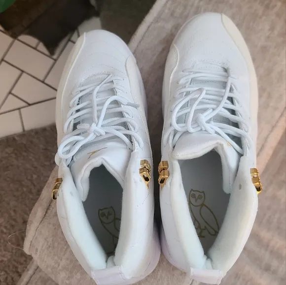 Size 8.5 - Jordan 12 Retro x OVO White