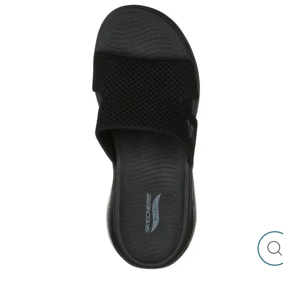 Skechers Black Arch Fit Slide Sandals