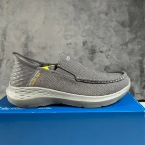 Skechers Slip-Ins Parson Relaxed Fit Moccasin‎ Loafers Comfort Shoes Gray Mens 8