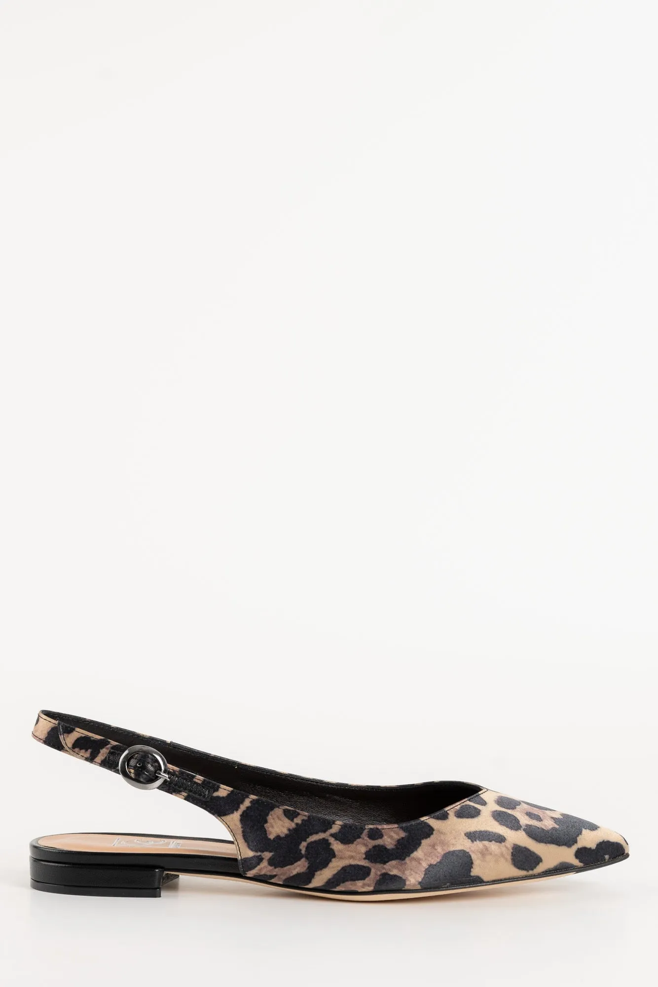 Slingback Flat Malin 600 | Leopard Satin