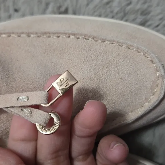 Soft suede cream blush lightweight loafers