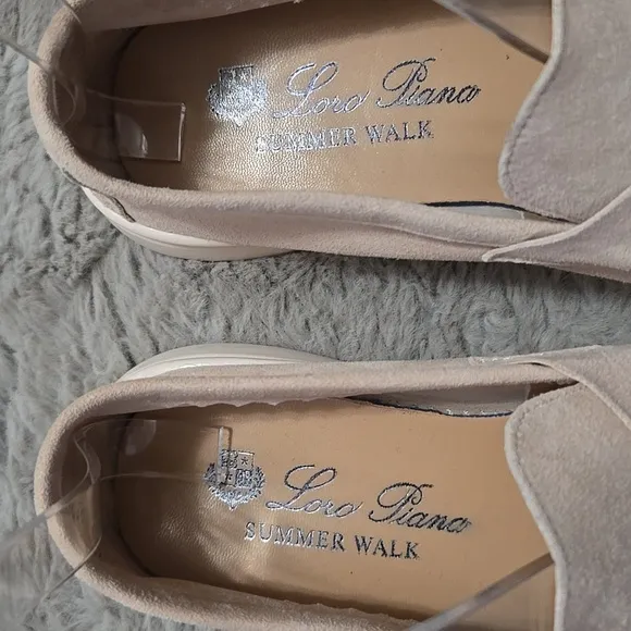 Soft suede cream blush lightweight loafers