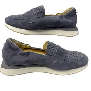 Softwaves Women's Perla In Denim Blue Velour Suede Size 36 (US 6)