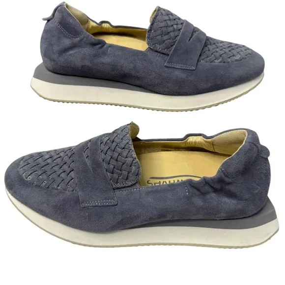 Softwaves Women's Perla In Denim Blue Velour Suede Size 36 (US 6)