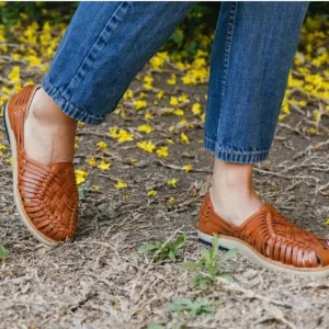 SOLS European Brown Woven Leather Soft Padded hurricane Size 9