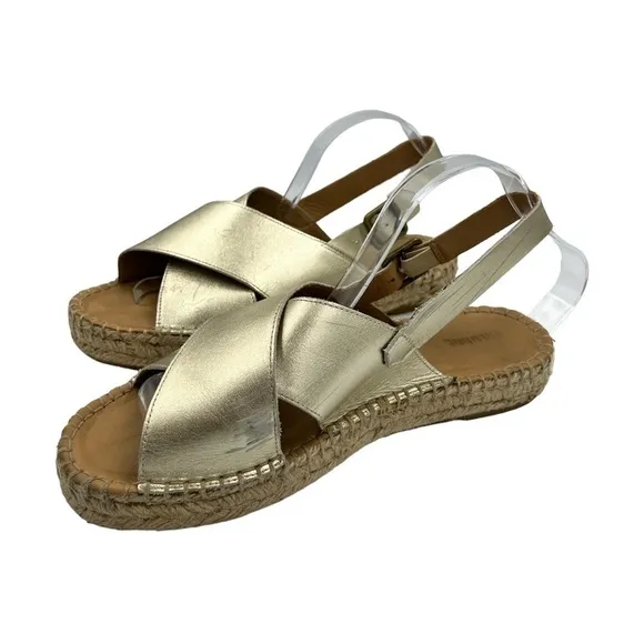SOLUDOS Eloise Espadrille Sandals Platinum