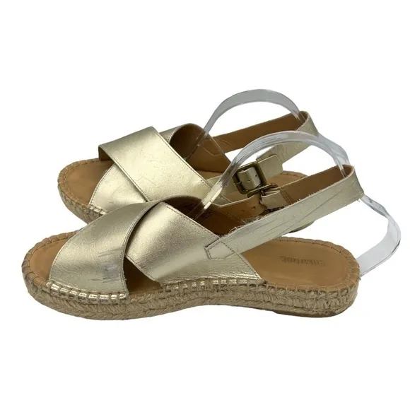 SOLUDOS Eloise Espadrille Sandals Platinum