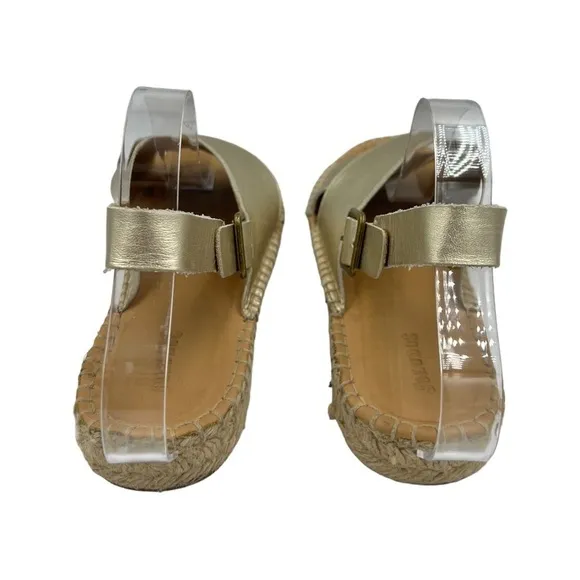 SOLUDOS Eloise Espadrille Sandals Platinum