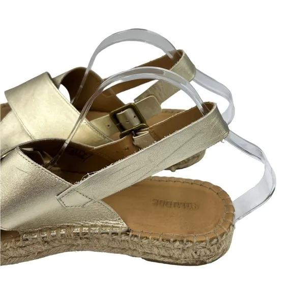 SOLUDOS Eloise Espadrille Sandals Platinum