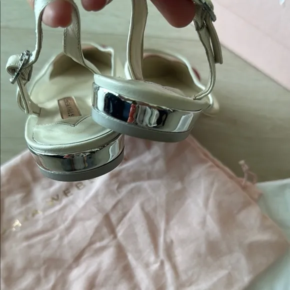 Sophia Webster White and Pink Heart Women's Shoes