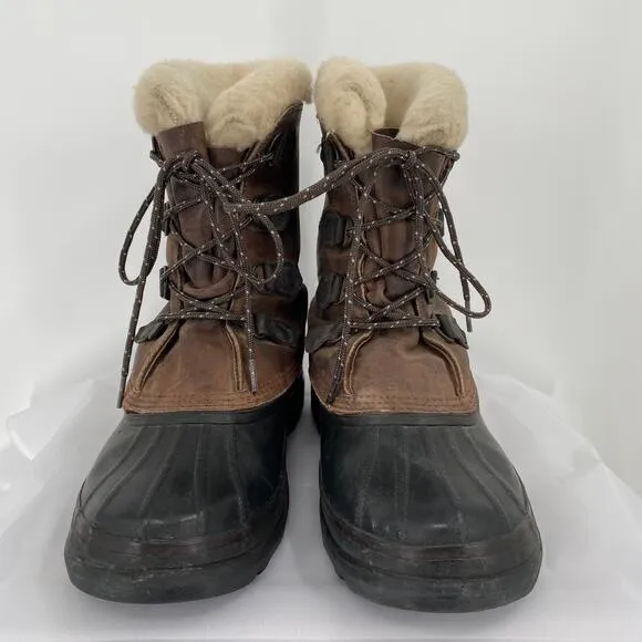 Sorel Bighorn Leather Snow Boots Size 9