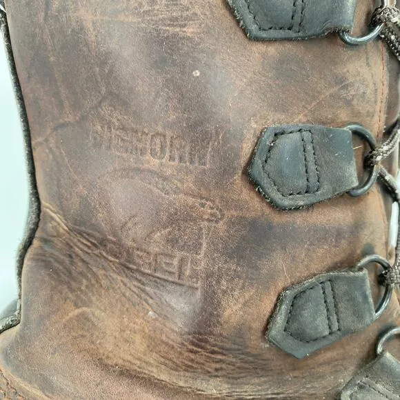 Sorel Bighorn Leather Snow Boots Size 9