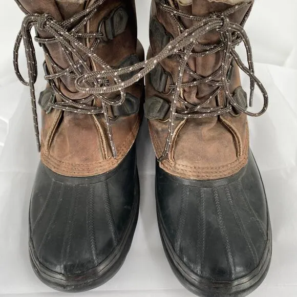 Sorel Bighorn Leather Snow Boots Size 9