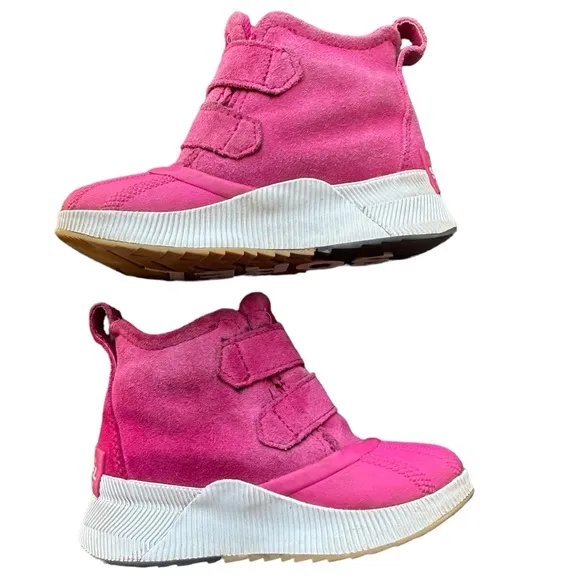 SOREL Children’s Out n About Classic Waterproof Snow Girls Boots Pink Sz 10