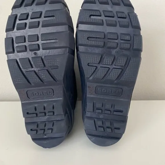 SOREL collegiate Navy Atmosphere Snow Boots