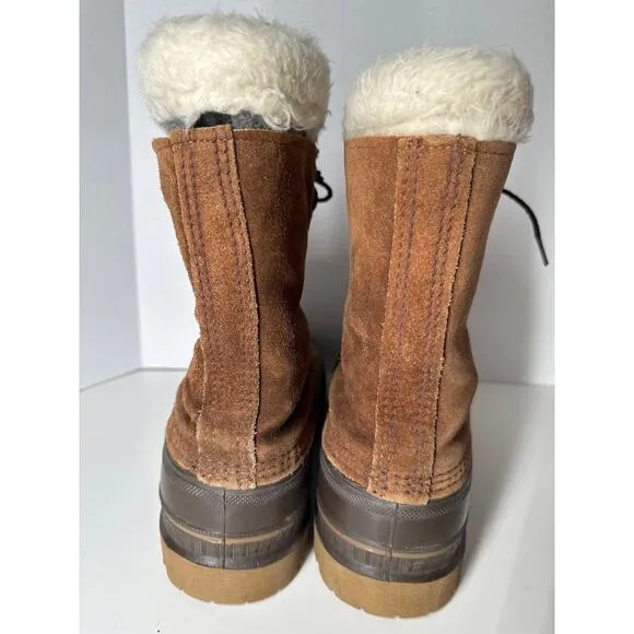 Sorel Kaufman Steel shank brown suede winter boots size 10