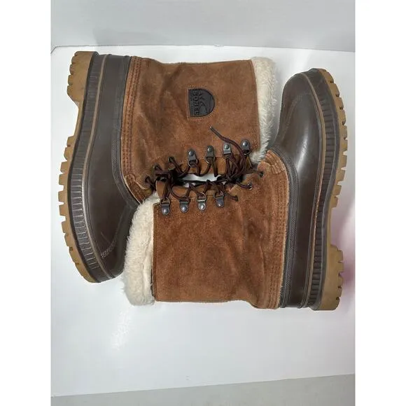 Sorel Kaufman Steel shank brown suede winter boots size 10