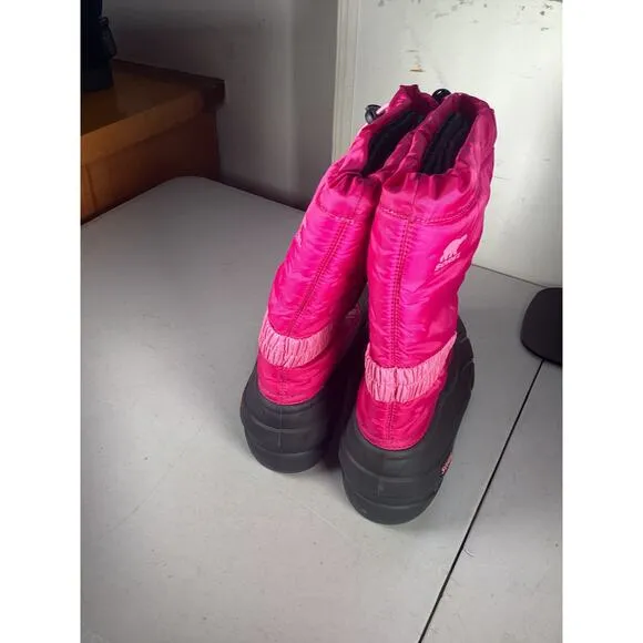 Sorel Kids Flurry Deep Blush Tropic Pink Winter Thermal Snow Boots